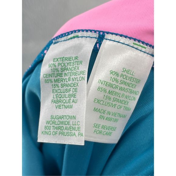 Lilly Pulitzer Legging Women‎ Small Blue Velour Weekender High Rise Pockets New - Picture 12 of 13